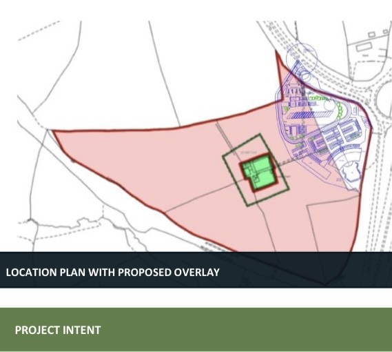 Location plan with proposed overlay